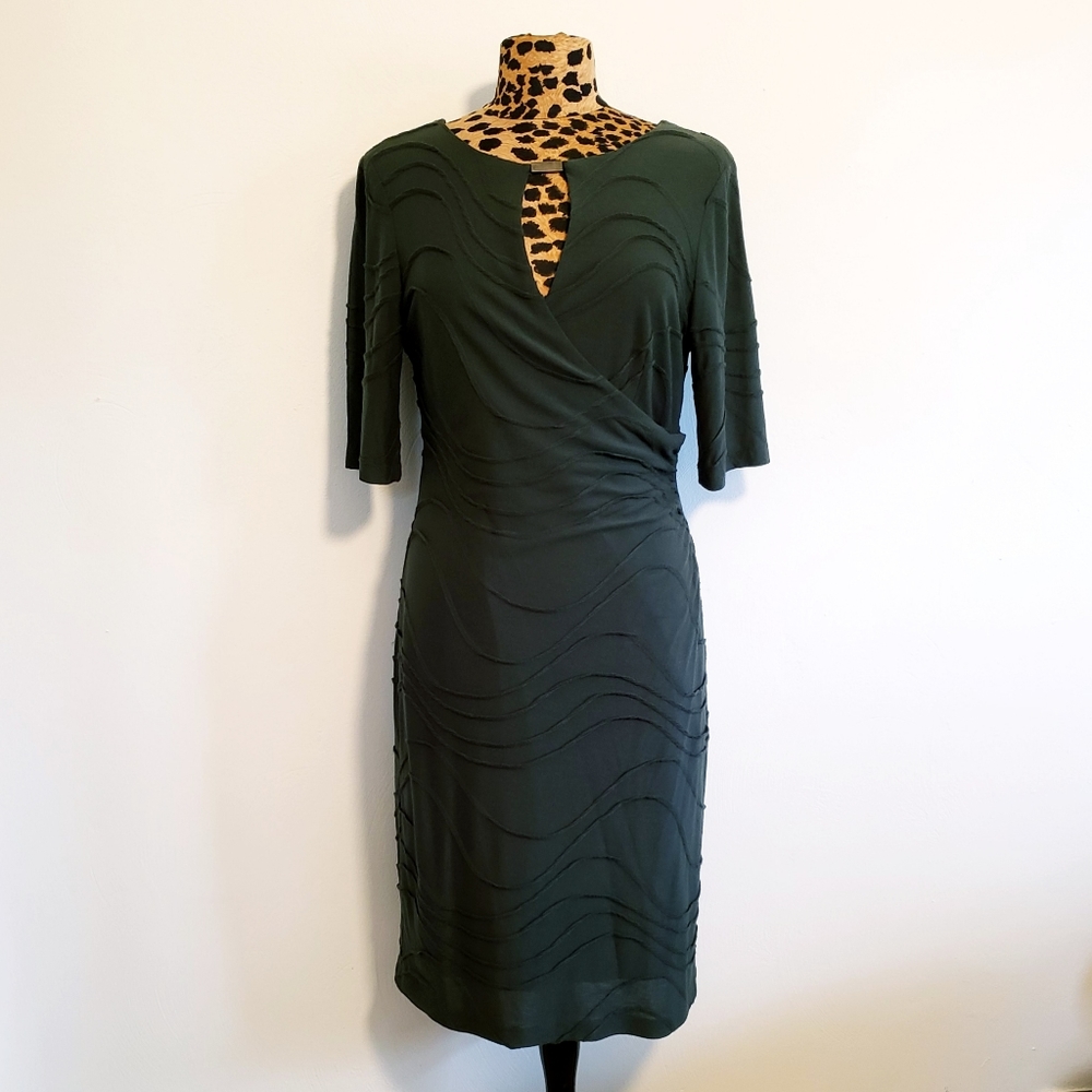 CONNECTED APPAREL Green Dress
